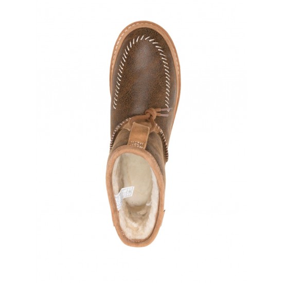UGG decorative-stitching leather boots