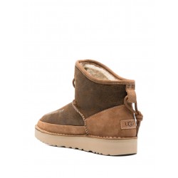 UGG decorative-stitching leather boots
