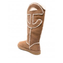 UGG x Telfar logo-patch suede boots