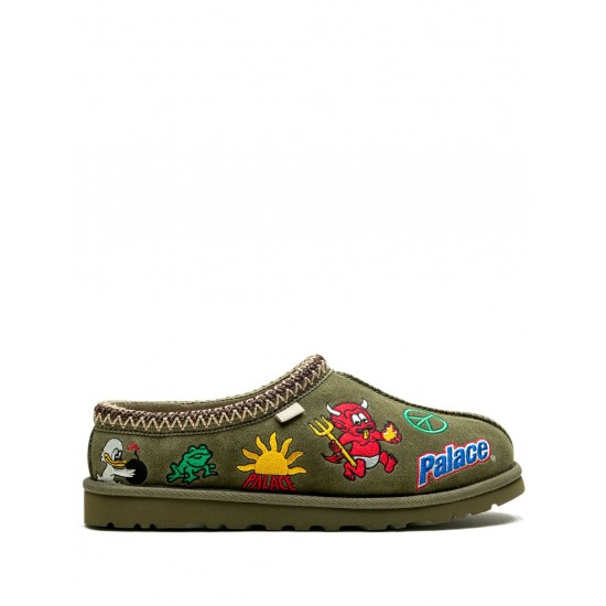 UGG x Palace "Burnt Olive" Tasman slippers
