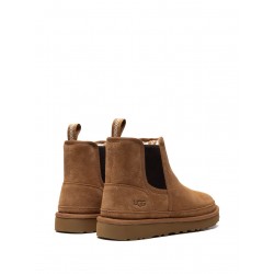 UGG debossed-logo shearling ankle boots