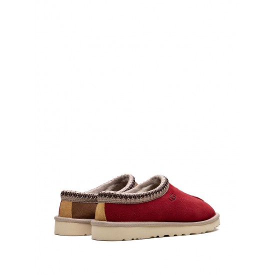 UGG Tasman "Chestnut/Samba Red" slippers