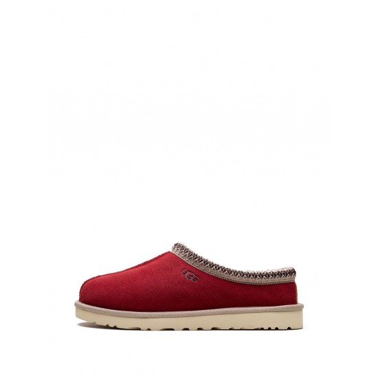UGG Tasman "Chestnut/Samba Red" slippers